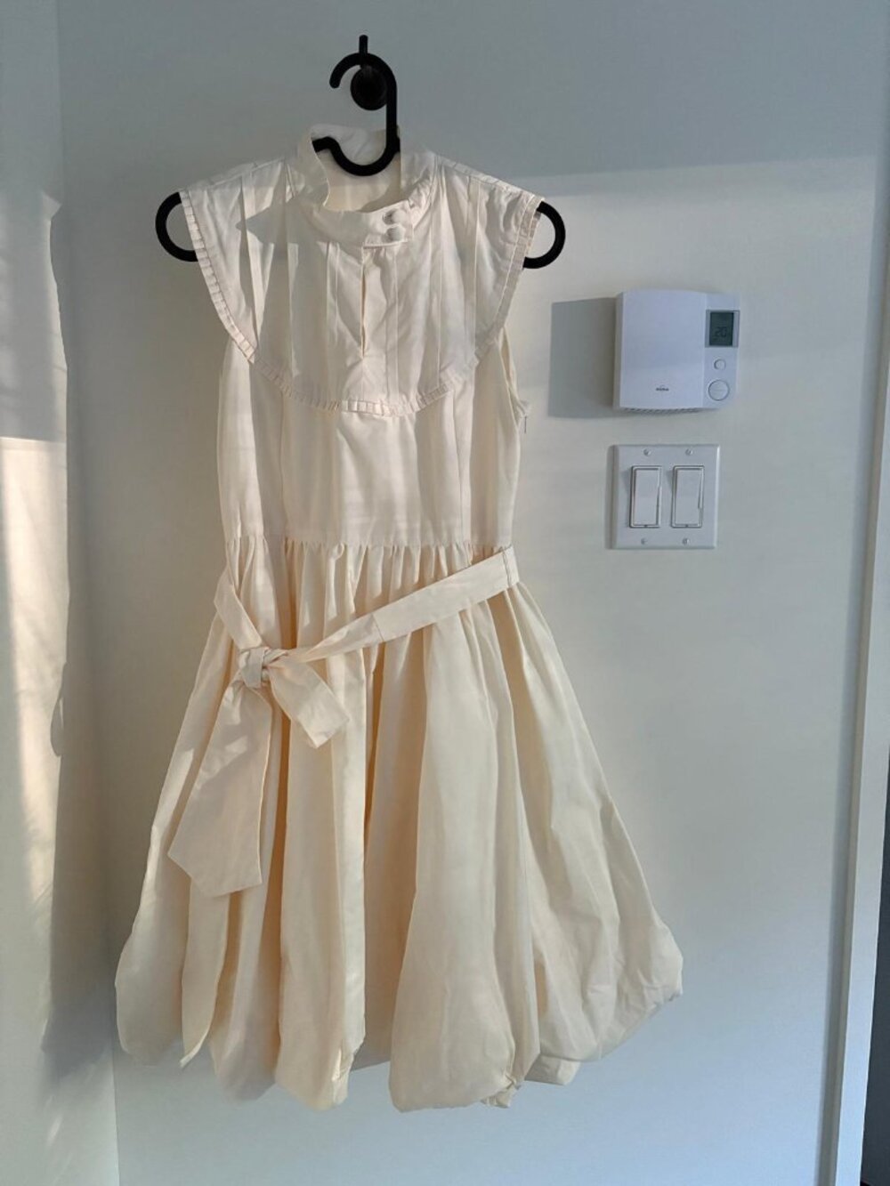 Off-white evening dress